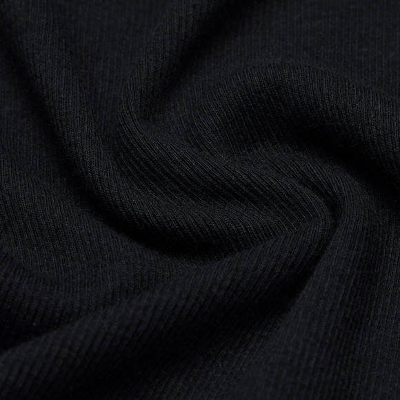 Aritzia HomeStretch Rib Squareneck Longsleeve Top in Black - Picture 8 of 11